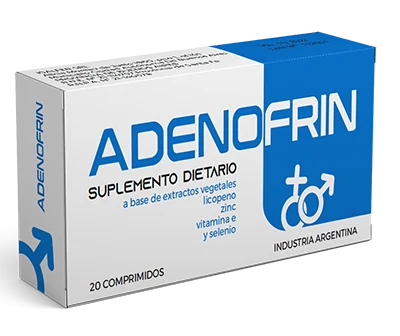 Comprimidos de Adenofrin: se toman 2 por día, uno con el desayuno y otro con la cena